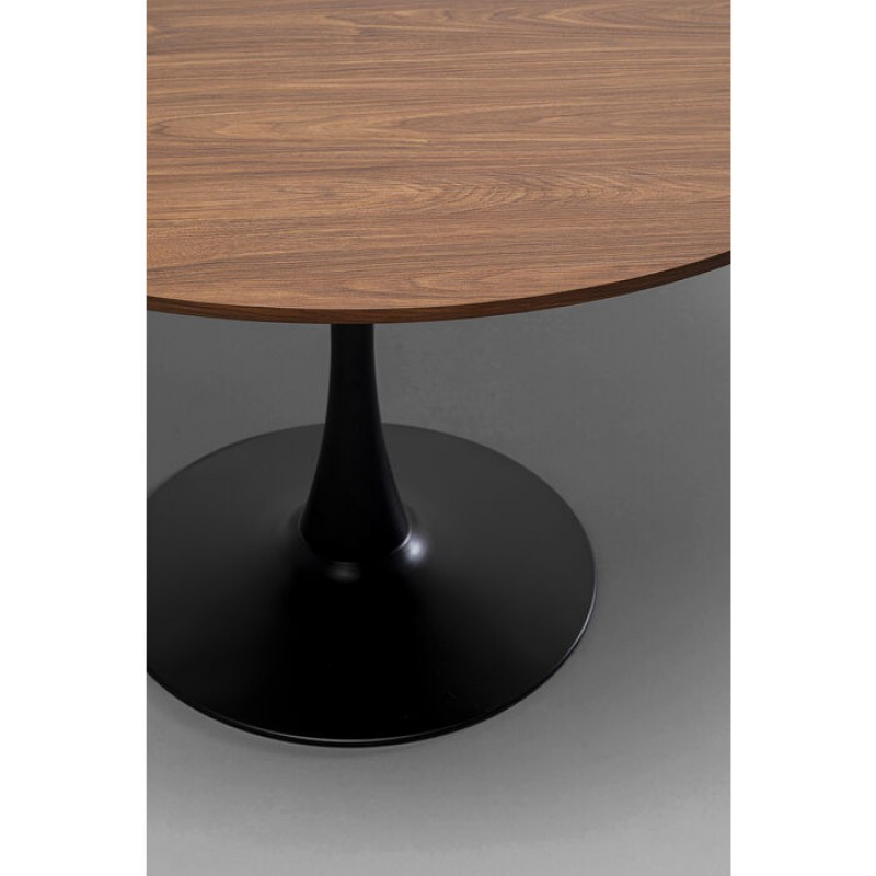 Table Schickeria Walnut Black Ø110cm